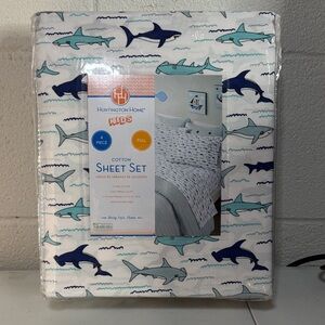 Huntington Home Kids Shark Sheet Set Full